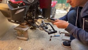 Замена втулок передней подвески Linhai Z180, M150, M200