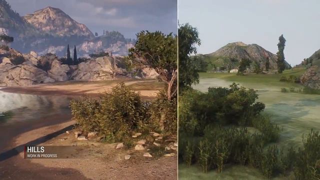 Новая графика в World of Tanks. Карты Рудники и Утёс HD (Maps Mines and Cliff HD monastery) Карты H смотреть онлайн