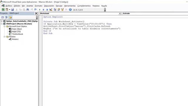 Curso de Macros  Retrasar la ejecución de una macro  Lección 20