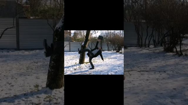 Гололед помогает попрактиковаться в шахматах. Шаг и Мат!!!