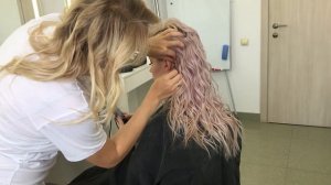 Быстрая прическа на основе серф локонов / Мастер-класс Aannagoldstudio