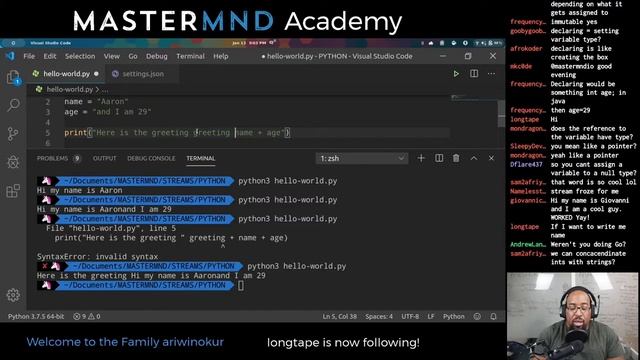Intro to Coding with Python - Input, Output, Variables and Fun with Strings