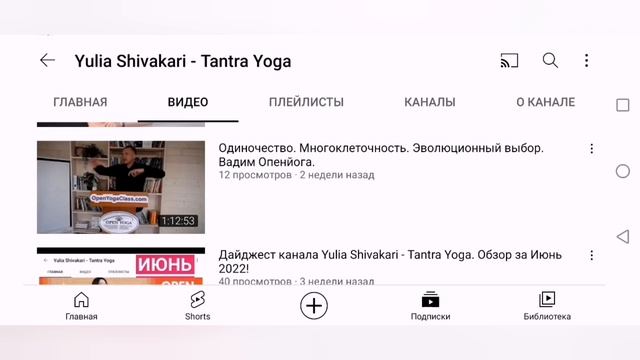 Дайджест канала Yulia Shivakari - Tantra Yoga. Обзор за Июль 2022. смотреть онлайн