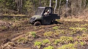 Тест-драйв №1 Polaris Ranger 400 (01.05.2017). Охотхозяйство Сечуга