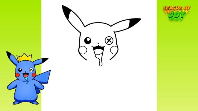 How to DRAW BLUE PIKACHU - Rainbow Friends смотреть онлайн