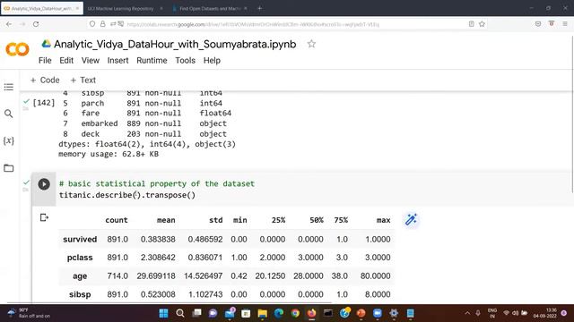 The DataHour: Data Science Data management using Pandas