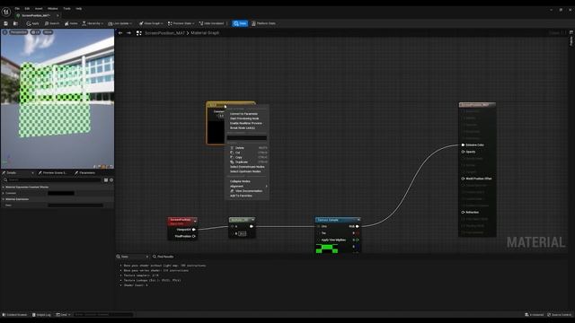 Screen Position Node in Unreal Engine 5
