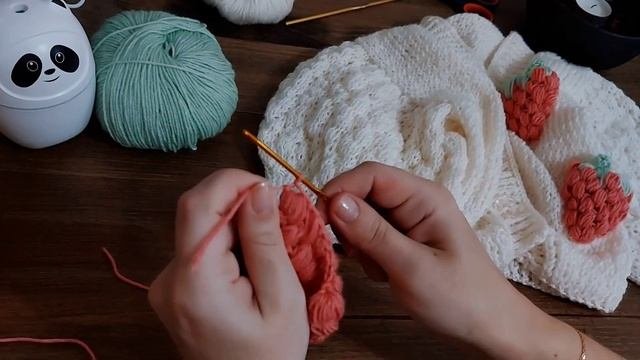МОДНАЯ ? КЛУБНИКА ?  которую свяжет даже НОВИЧОК!