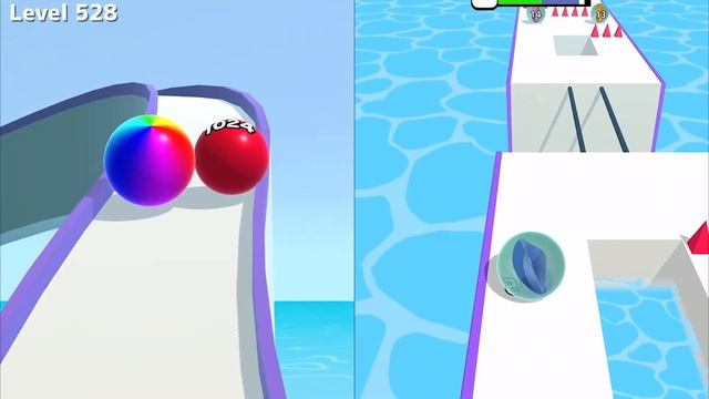 ? MARBLE RUN 3D vs BALL RUN 2048 All Levels Gameplay Walkthrough Android, iOS 3 смотреть онлайн