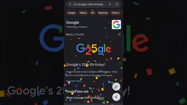 Happy 25th Birthday @Google