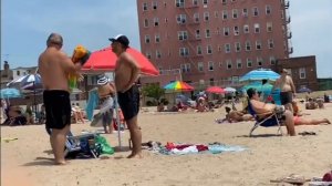 New York Brighton Beach Ocean people relaxing #ocen #beach #Brightonbeach