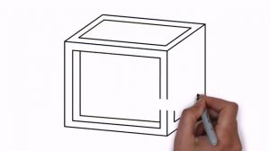 How to draw optical illusion (cube) | Как нарисовать иллюзию на бумаге карандашом