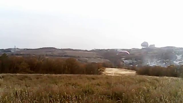 Полет на параплане. Полет со стороны Краснокаменская Лаванда 03 12 2011 смотреть онлайн