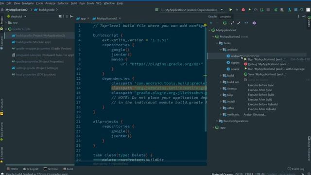 Gradle Tool Window смотреть онлайн