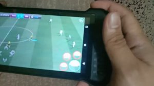 fifa full Asia testing game in (powkiddy) looks alike valve steam deck (android console)