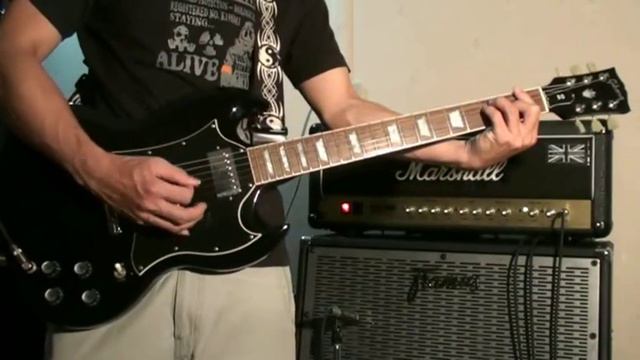 GIBSON SG STANDARD EBONY 2001 CLEAN TEST смотреть онлайн