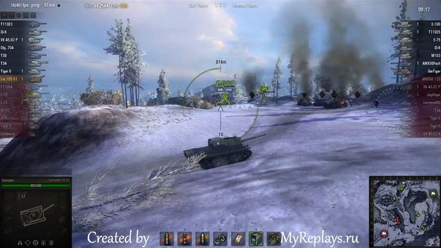 WOT: Arctic Region - Lorraine155 51 - 5 frags смотреть онлайн