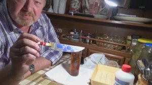 Двухслойное травление клинка в хлорном железе.