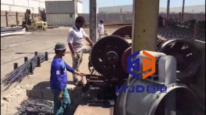 Горизонтальная производственная линия непрерывного прокатного стана производит арматуру диаметром до