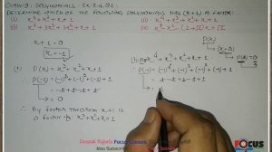 Polynomials Class - 9th Maths, Ex 2.4 Q1 NCERT, CBSE