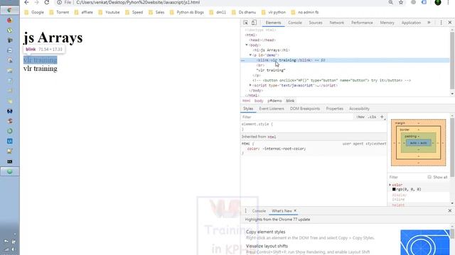 Strings Wrapper Method In JavaScript Tutorial Videos  Telugu 27 Sup, Sub, Link, Anchor, Font