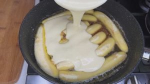 Знаменитый банановый пирог на сковородке