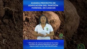 AVANZA PROYECTO DE EDIFICACIÓN DEL PANTEÓN FORENSE, EN CANCÚN