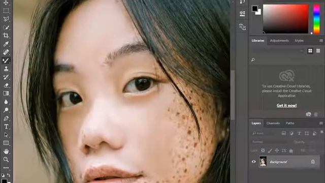 how to smooth skin Photoshop cc