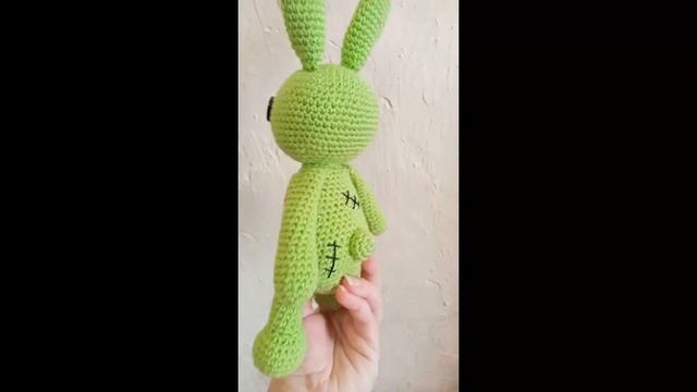 Игрушка амигуруми Заяц-зомби