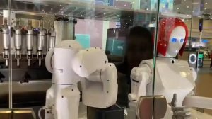 Russian Robot serving ice cream #russian#robot#moscow#icecream