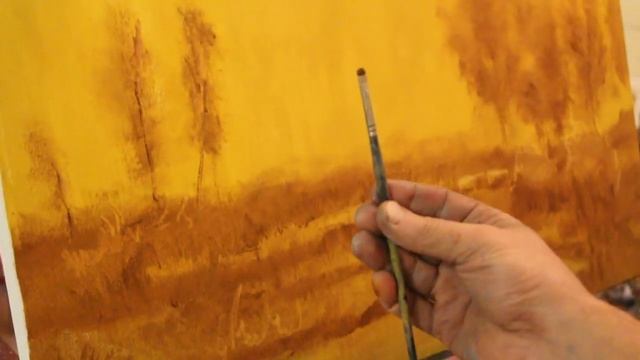 Живопись маслом.Река осень. Макс Cкоблинский. Max Skoblinsky смотреть онлайн