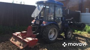 Минитрактор Донг Фенг 244, культивация участка (5)