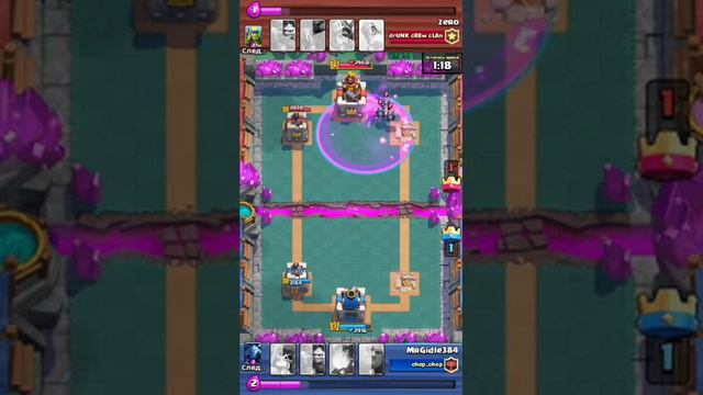 Осталось 56 жизней на главной башне. Нуб атака в Clash Royale #1 смотреть онлайн
