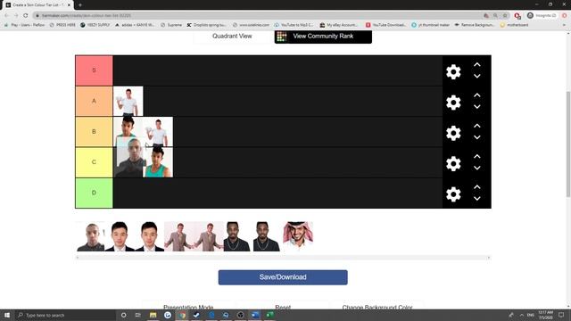 Skin Color Tier List, Tier Maker смотреть онлайн