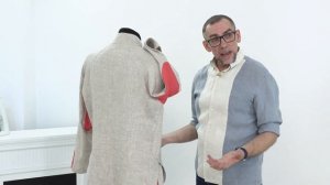 Мужской костюм из льна. Показ готового комплекта: рубашка Финист в русском стиле и льняные брюки.