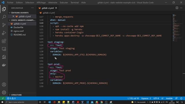 Mini-projet Gitlab-ci webapp - Création d'un pipeline CICD avec déploiement sur le Cloud Heroku смотреть онлайн