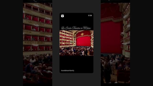 La Scala Theatre in Milan, Italy