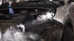 Сделали современные LED фары на KIA Sportage 3