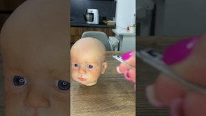 Как я приклеиваю ресницы куклы Реборн. Два способа. Один секретный))))