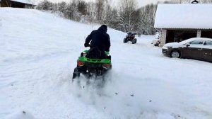 Проходимость по снегу квадроциклов Zongshen Tundra и Regulmoto ATV220
