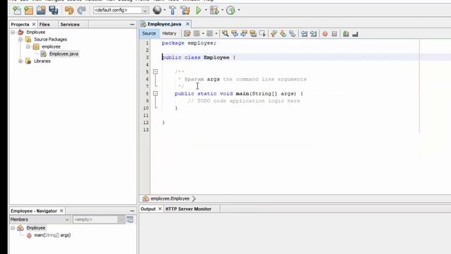 Java Projects with Source Code - Creating Project in Netbeans