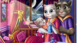 АНЖЕЛА И ТОМ УХАЖИВАЮТ ЗА ДОЧКОЙ! ИГРА ДЛЯ ДЕТЕЙ!