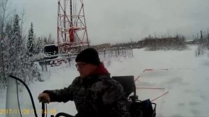Снегоход Буран 4тд. Укладка лыжной трассы.