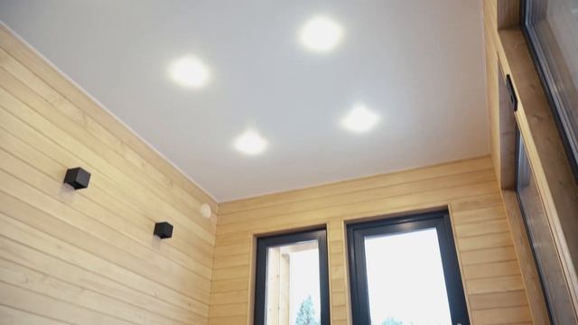 Модульная баня ModuleF внутри и снаружи