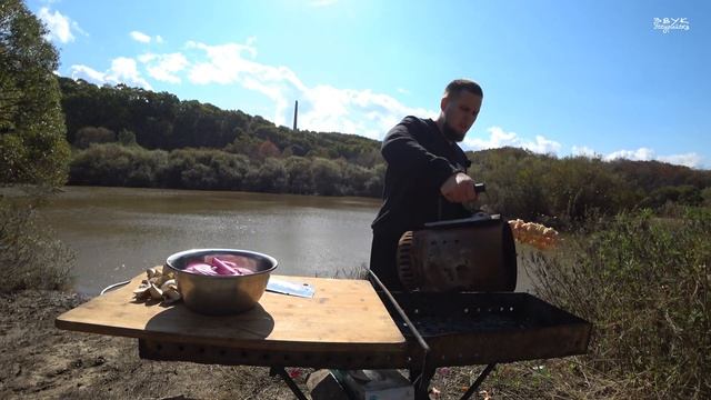 Салат На мангале в мангале / картошка с салом / #звукуссурийска