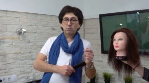 Стрижка на длинные волосы как подстричь дома/ hair cutting herself