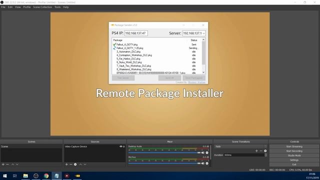 PS4 Package Sender Release/Tutorial