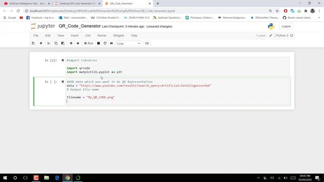 QR Code Generator using python | Jupyter Notebook