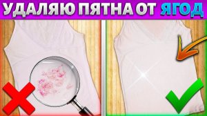 Удалить СТОЙКОЕ ПЯТНО от ЯГОД за 3 минуты! Отбелить БЕЛЫЕ вещи, белье.