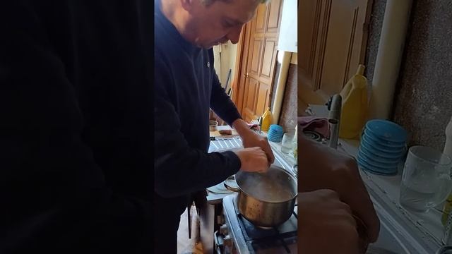 Суп рыбный консервы скумбрия с овощами картофель простой рецепт...